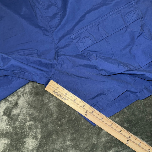 Pacsun Cargo Shorts Men Large Blue Cotton Stretch Adjustable Waistband 6" Inseam - Picture 6 of 7